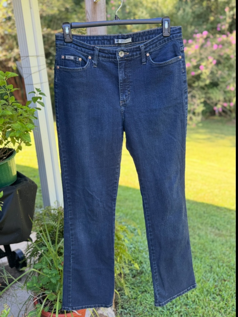 Lee • Y2K Vintage Dark Wash Bootcut Jeans • 14 Long